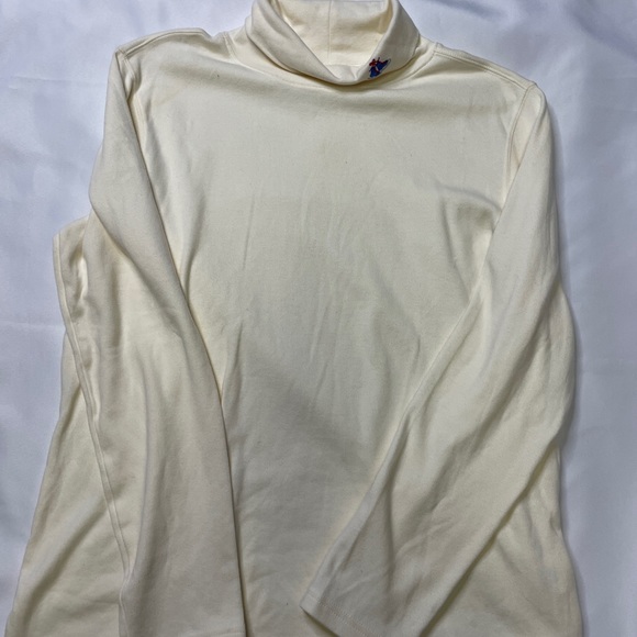 Cream Holiday Editions Ice Skates Mockneck Shirt Size XXL - Picture 5 of 8